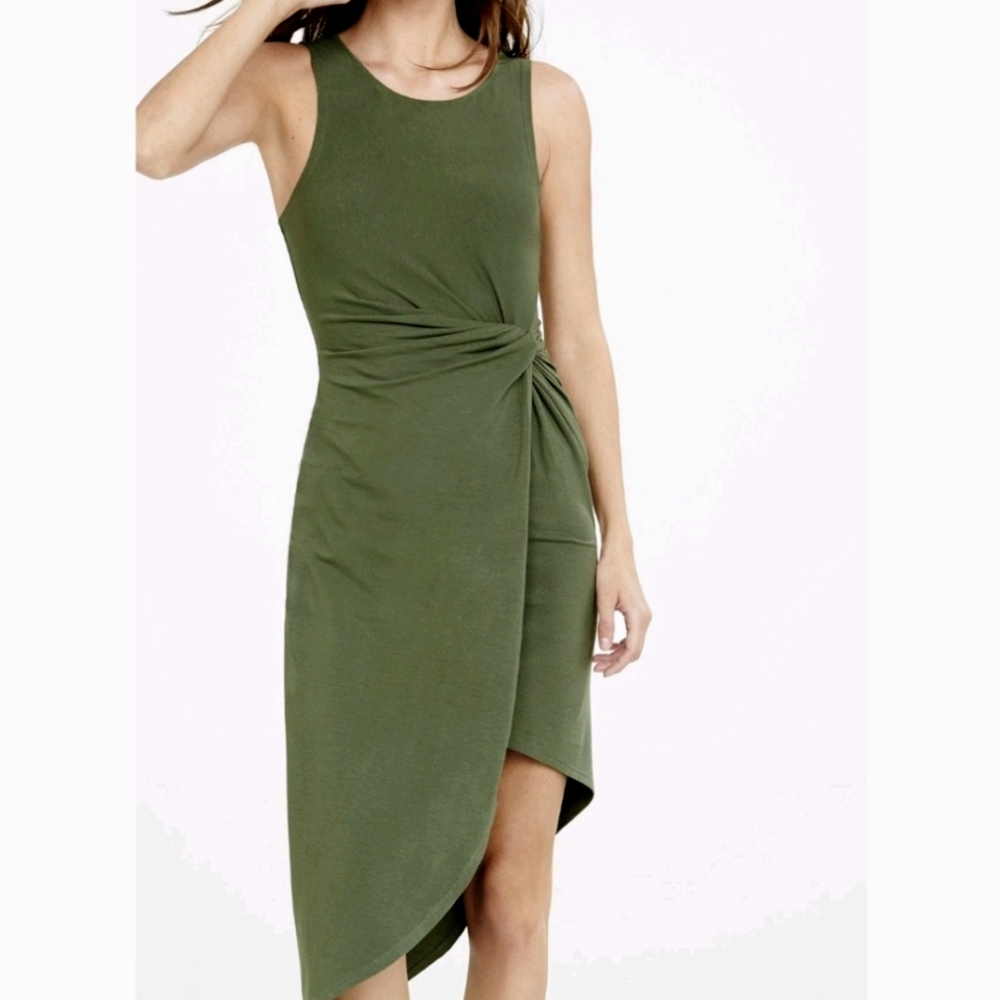 Express Sleeveless Army Green Dress M